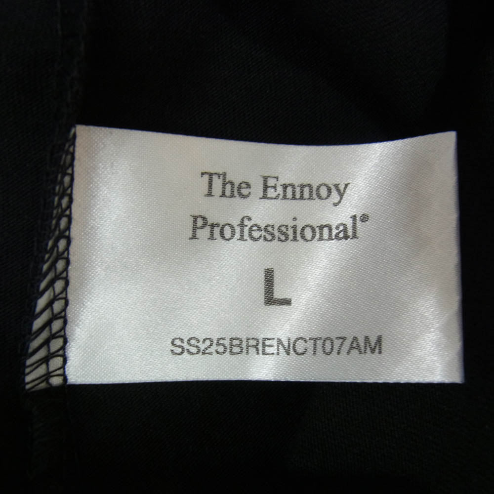 The Ennoy Professional ザ エンノイ プロフェッショナル POCKET & CREW 2PACK LS T-SHIRTS (BLACK) ポケット クルー 2パック 長袖 Tシャツ 2枚セット ブラック系 L【美品】【中古】