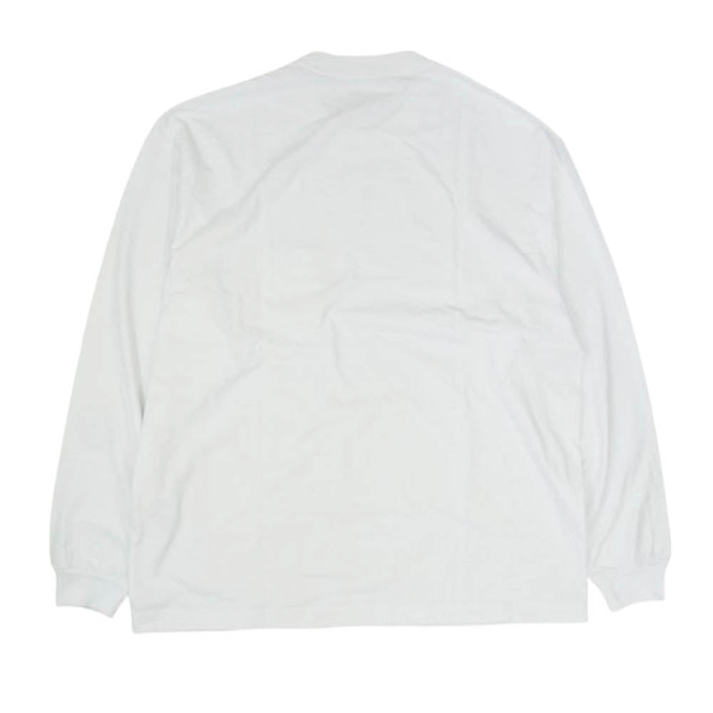 The Ennoy Professional ザ エンノイ プロフェッショナル POCKET & CREW 2PACK LS T-SHIRTS (WHITE) ポケット クルー 2パック 長袖 Tシャツ 2枚セット ホワイト系 L【美品】【中古】