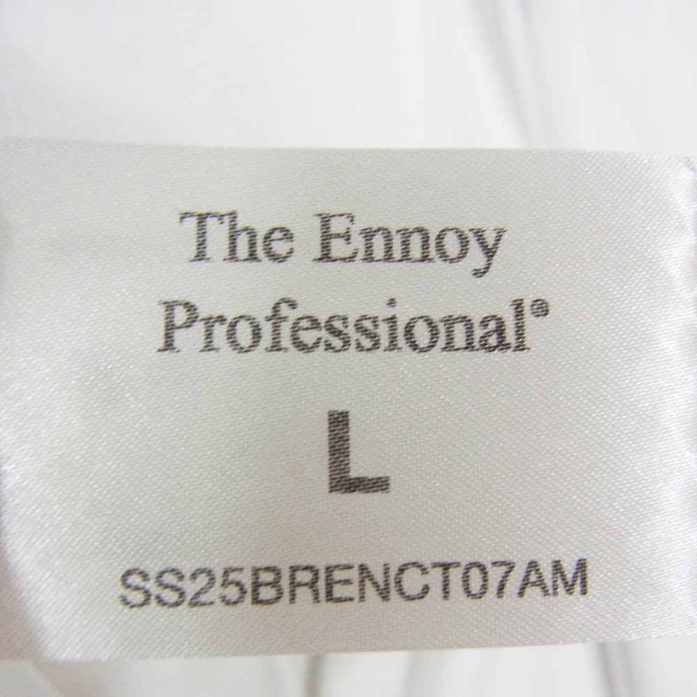 The Ennoy Professional ザ エンノイ プロフェッショナル POCKET & CREW 2PACK LS T-SHIRTS (WHITE) ポケット クルー 2パック 長袖 Tシャツ 2枚セット ホワイト系 L【美品】【中古】