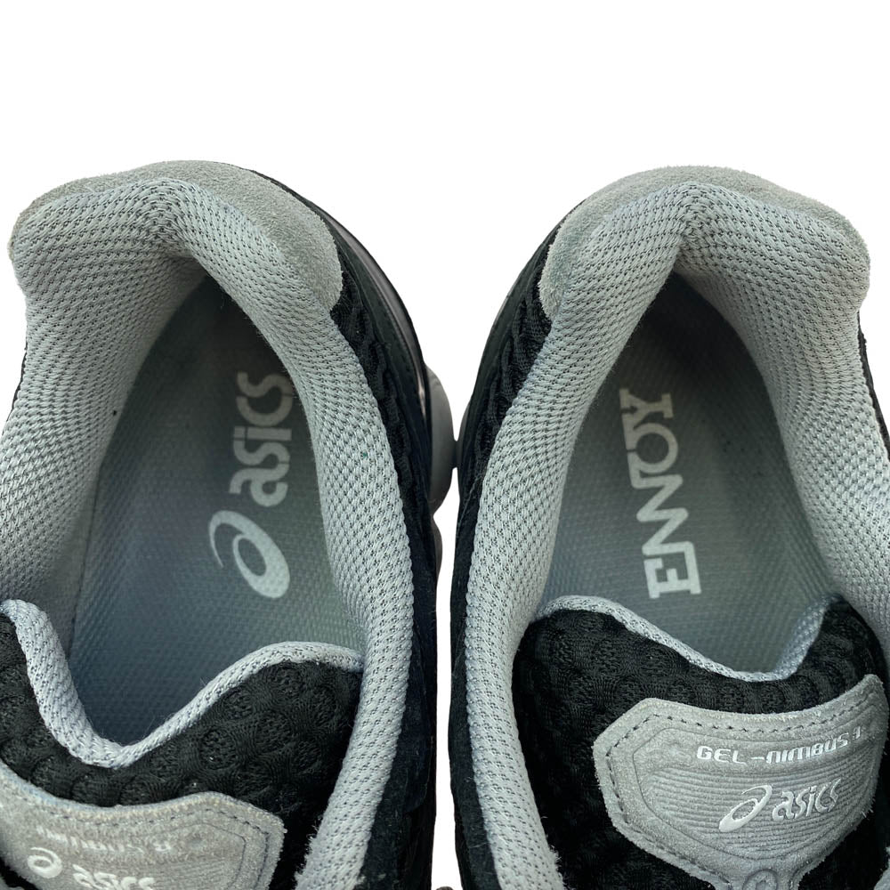 The Ennoy Professional ザ エンノイ プロフェッショナル 1201A986-002 ASICS GEL-NIMBUS 9 アシックス ゲル ニンバス ローカット スニーカー ブラック系 28cm【中古】