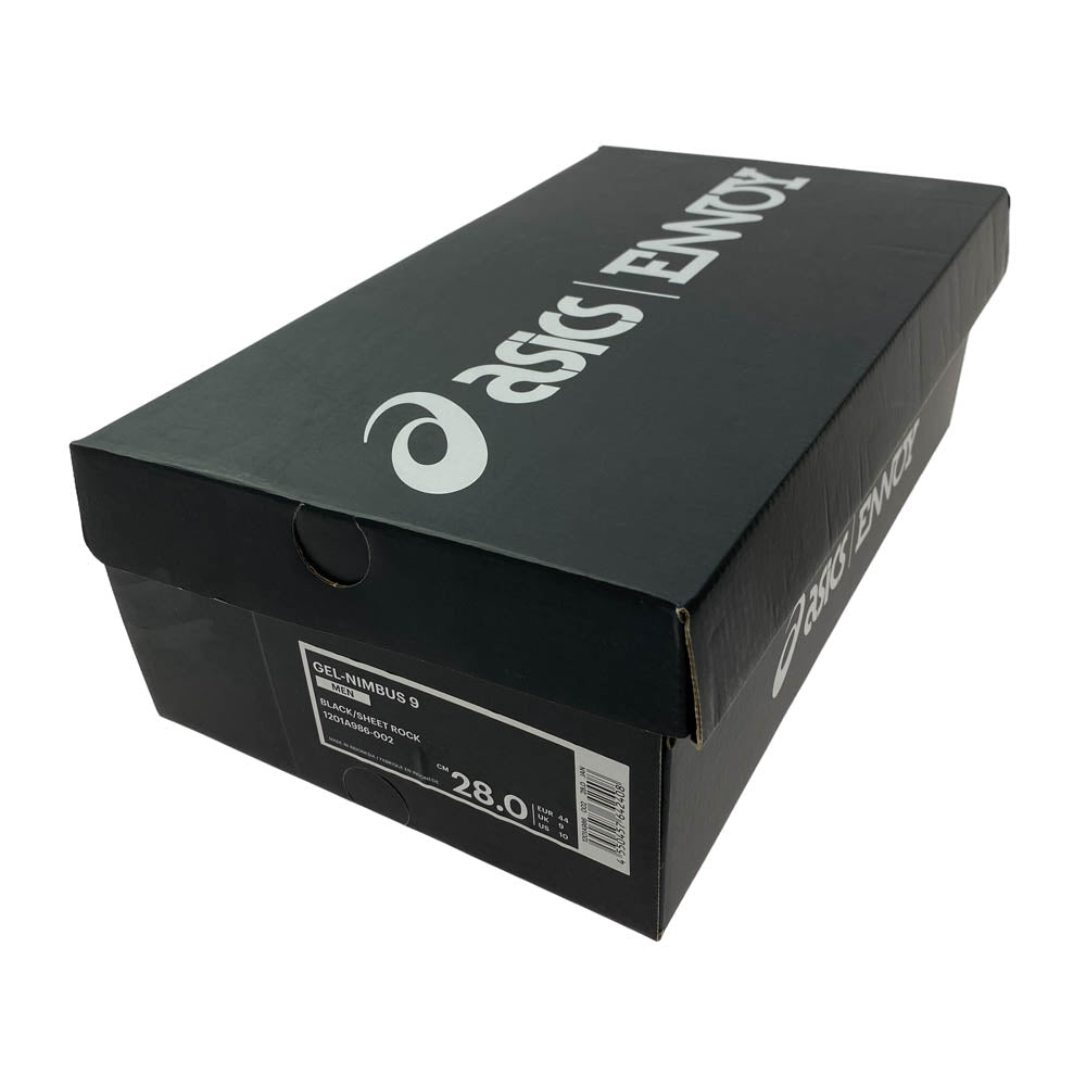 The Ennoy Professional ザ エンノイ プロフェッショナル 1201A986-002 ASICS GEL-NIMBUS 9 アシックス ゲル ニンバス ローカット スニーカー ブラック系 28cm【中古】