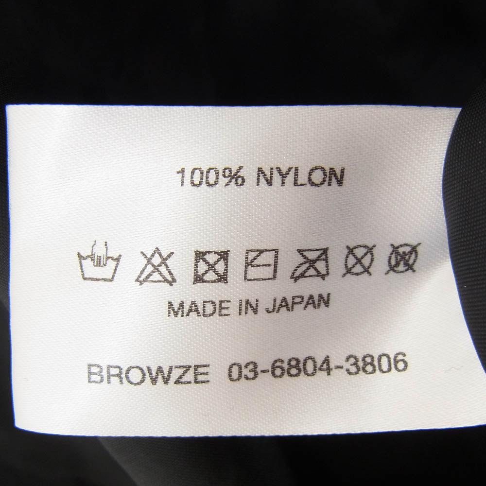 The Ennoy Professional ザ エンノイ プロフェッショナル PACKABLE NYLON JACKET ロゴ刺繍 パッカブル ナイロン ジャケット ブラック系 L【中古】
