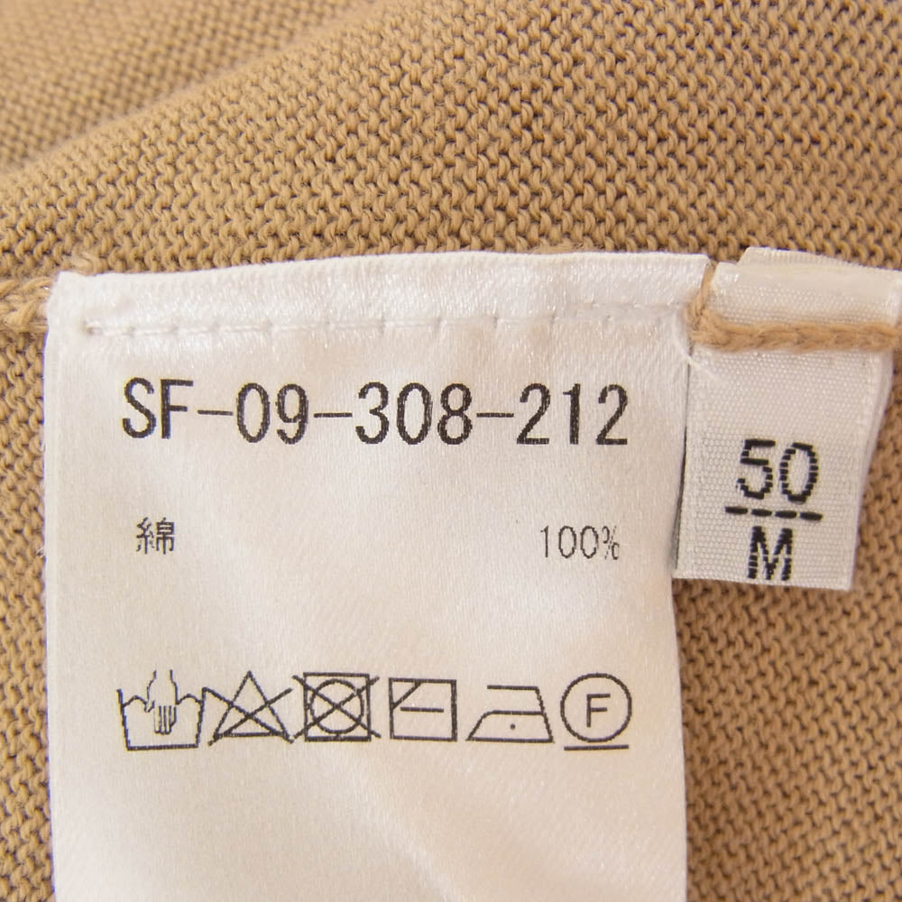 セッテフィーリ カシミア SF-09-308-212 コットン100％ Vネック ニット セーター ベージュ系 M【中古】