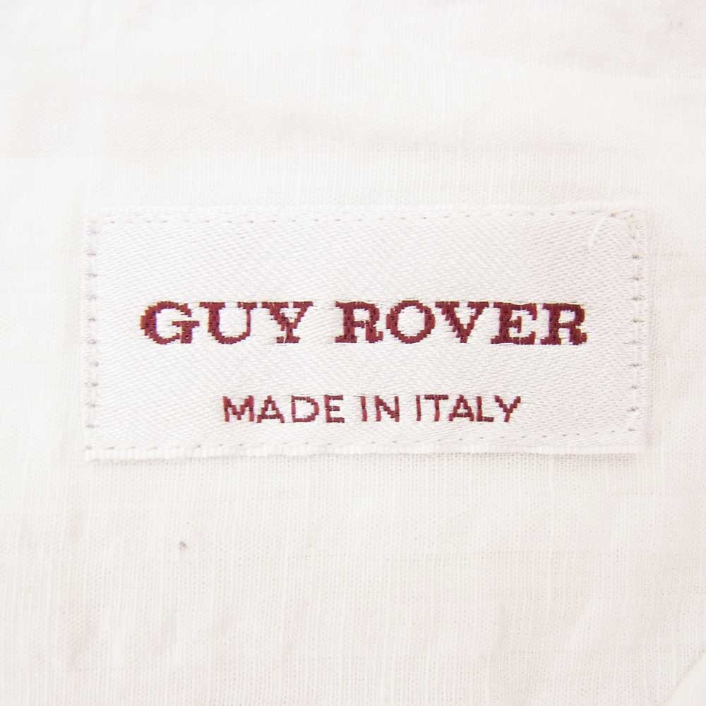 GUY ROVER ギローバー 24-11-2052-531-01-20 Brilla per il gusto 別注 シアサッカー プルオーバー バンドカラーシャツ 長袖 シャツ ホワイト系 L【極上美品】【中古】