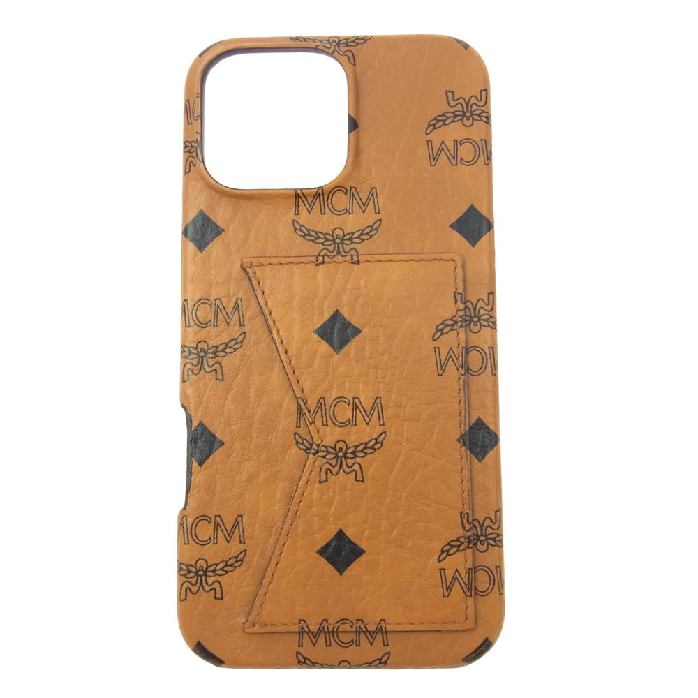 MCM エム・シー・エム MXEFSTA02CO001 iPhone 16 Pro Max ケース ヴィセトス cognac ブラウン系【中古】