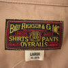 Buzz Rickson's バズリクソンズ BR29476 HERRINGBONE WORK SHIRT FLYING TIGERS ヘリンボーン 長袖 ワークシャツ ステンシル ブラウン系 L【極上美品】【中古】
