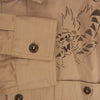 Buzz Rickson's バズリクソンズ BR29476 HERRINGBONE WORK SHIRT FLYING TIGERS ヘリンボーン 長袖 ワークシャツ ステンシル ブラウン系 L【極上美品】【中古】