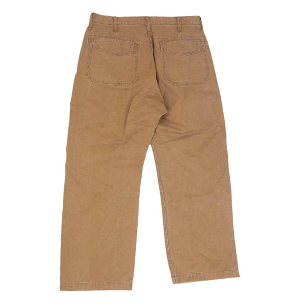 SUGAR CANE シュガーケーン SC42562 COTTON DUCK WIDE TROUSERS AGED MODEL エイジング加工 コットン ダック ワイド トラウザーズ ブラウン系 L【極上美品】【中古】