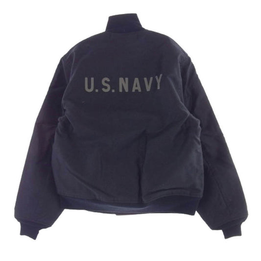 Buzz Rickson's バズリクソンズ BR15585 JACKET DECK HOOK CONTRACT NXs 15461 ウインドフラップ デッキジャケット ダークネイビー系 38【極上美品】【中古】