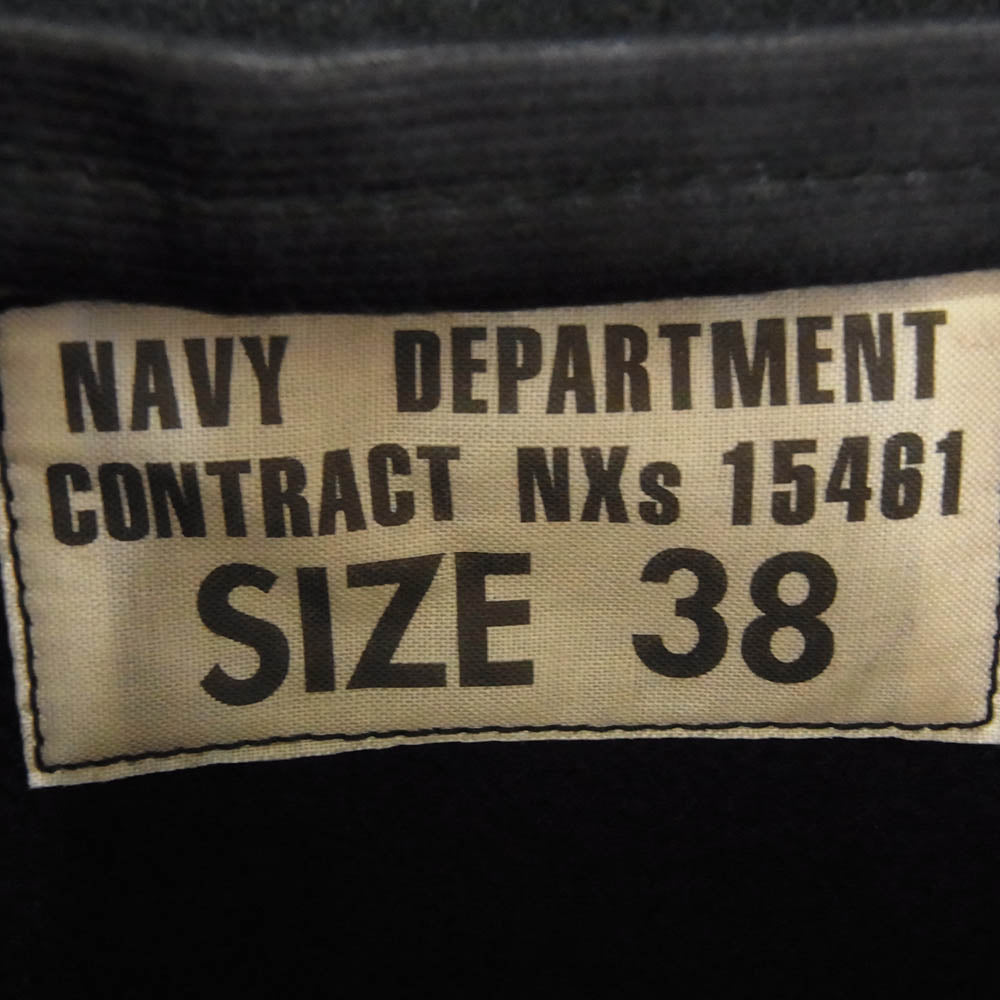 Buzz Rickson's バズリクソンズ BR15585 JACKET DECK HOOK CONTRACT NXs 15461 ウインドフラップ デッキジャケット ダークネイビー系 38【極上美品】【中古】
