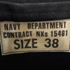 Buzz Rickson's バズリクソンズ BR15585 JACKET DECK HOOK CONTRACT NXs 15461 ウインドフラップ デッキジャケット ダークネイビー系 38【極上美品】【中古】