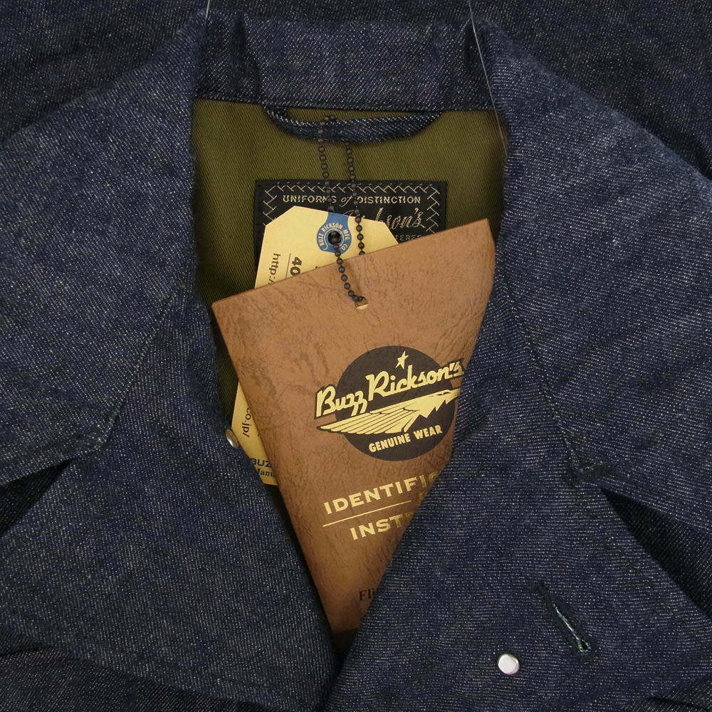 Buzz Rickson's バズリクソンズ BR15575 Type M-1943 DENIM CIVILIAN MODEL デニム シヴィリアンモデル ジャケット インディゴブルー系 40【極上美品】【中古】