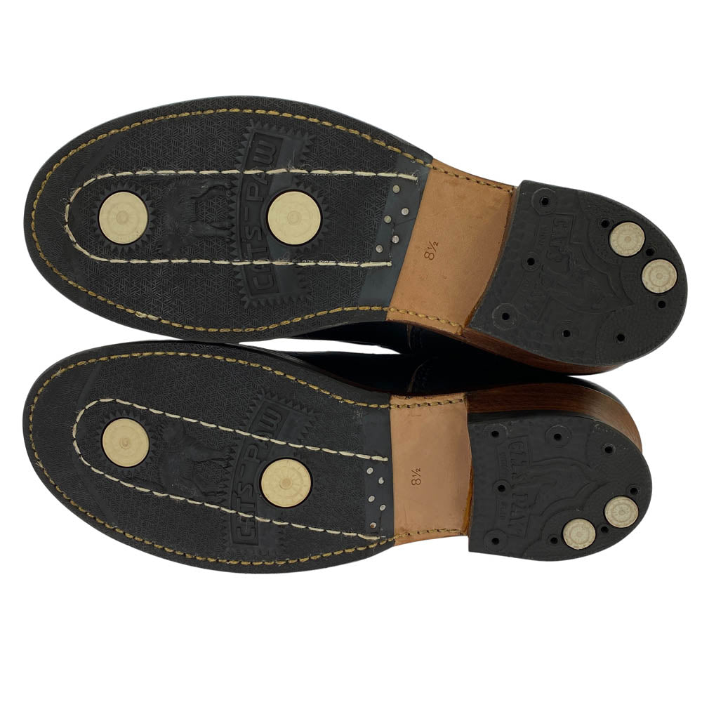 LONE WOLF ロンウルフ LW00300 Engineer boots 真鍮バックル エンジニアブーツ ブラック系 8 1/2【極上美品】【中古】