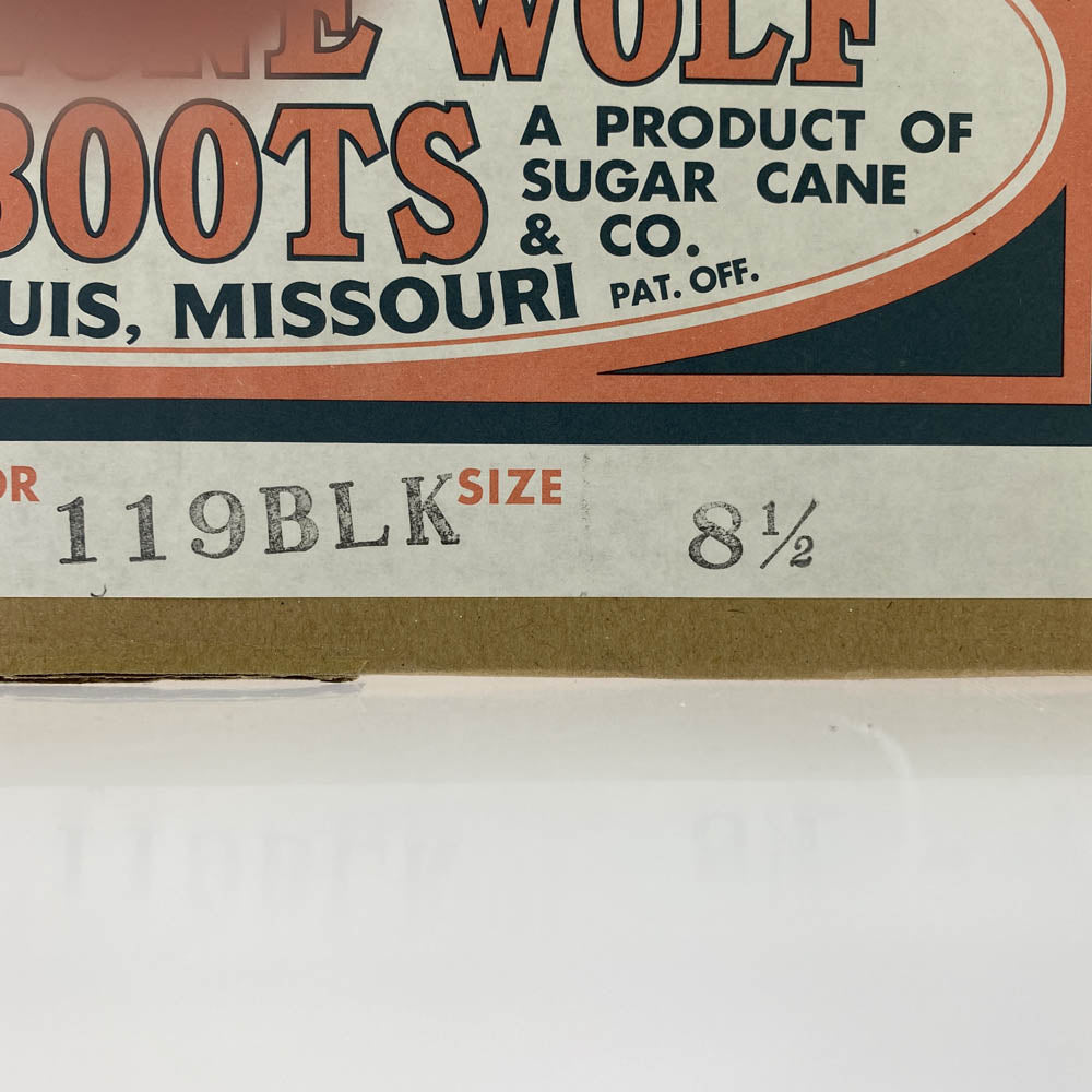 LONE WOLF ロンウルフ LW00300 Engineer boots 真鍮バックル エンジニアブーツ ブラック系 8 1/2【極上美品】【中古】