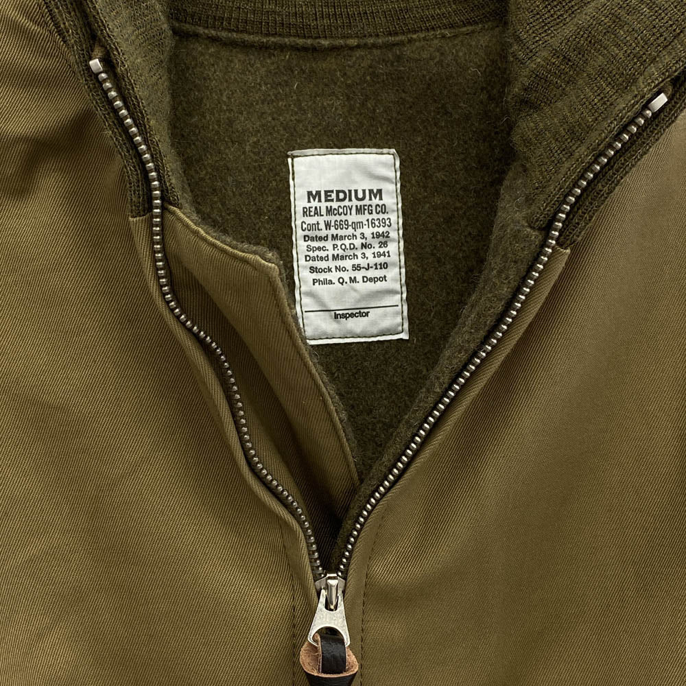 The REAL McCOY'S ザリアルマッコイズ MJ16104 W-669-qm-16393 TANKERS タンカース ミリタリー ジャケット カーキ系 M【美品】【中古】