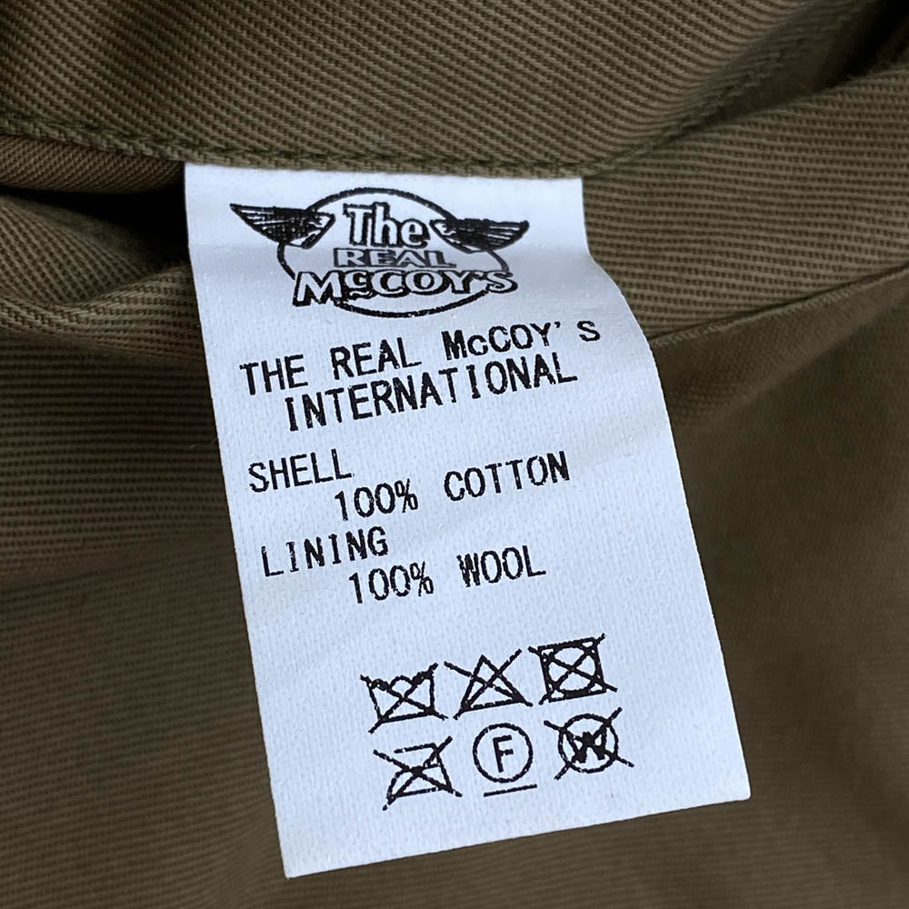 The REAL McCOY'S ザリアルマッコイズ MJ16104 W-669-qm-16393 TANKERS タンカース ミリタリー ジャケット カーキ系 M【美品】【中古】