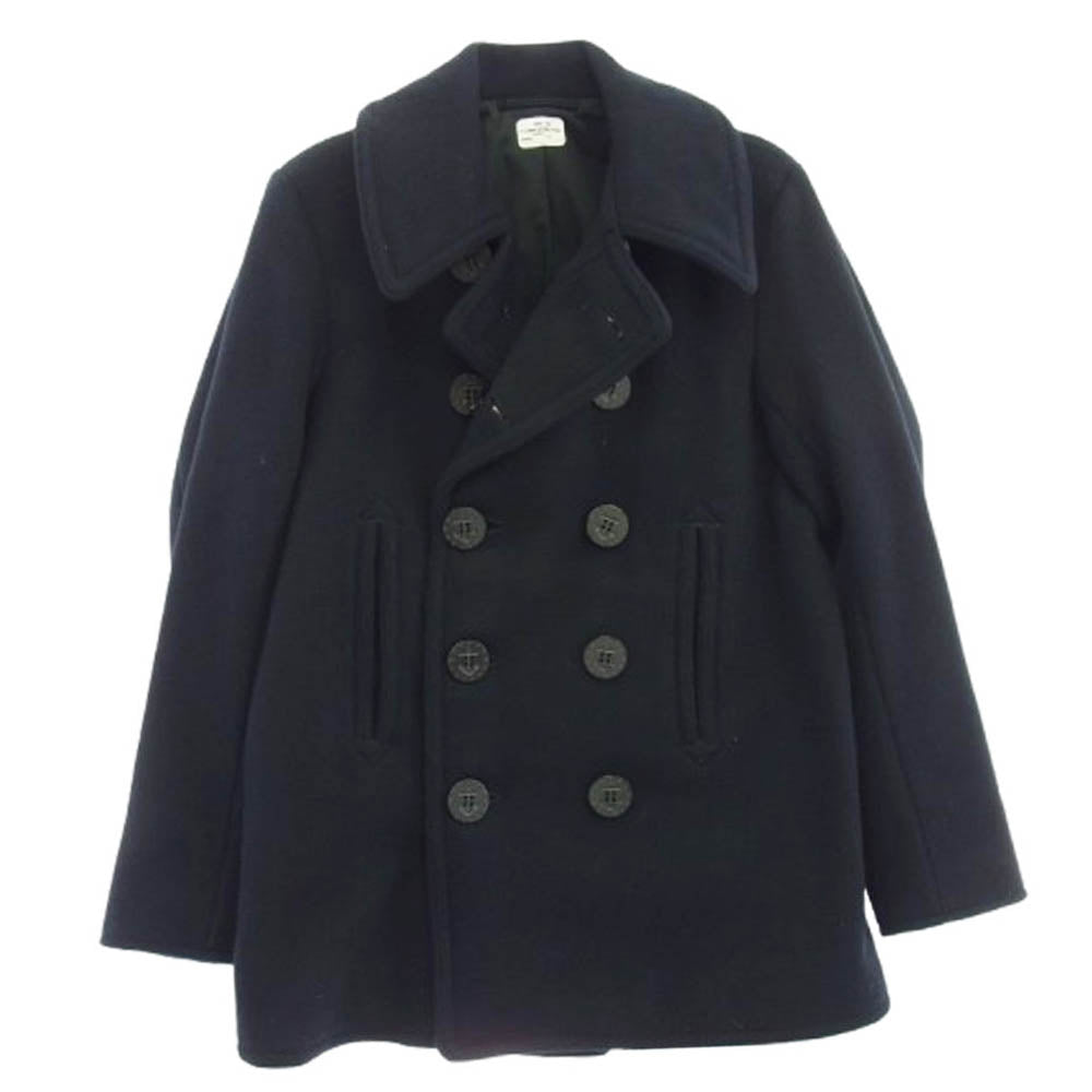 The REAL McCOY'S ザリアルマッコイズ MJ10116 NAVAL CLOTHING FACTORY PEA COAT Pコート ピーコート ネイビー系 38【美品】【中古】