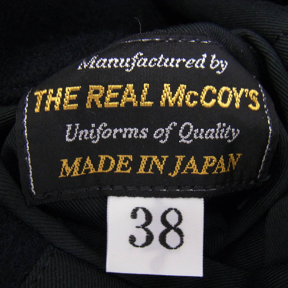 The REAL McCOY'S ザリアルマッコイズ MJ10116 NAVAL CLOTHING FACTORY PEA COAT Pコート ピーコート ネイビー系 38【美品】【中古】