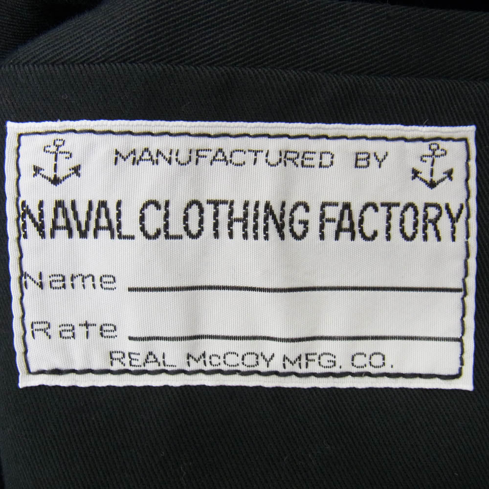 The REAL McCOY'S ザリアルマッコイズ MJ10116 NAVAL CLOTHING FACTORY PEA COAT Pコート ピーコート ネイビー系 38【美品】【中古】