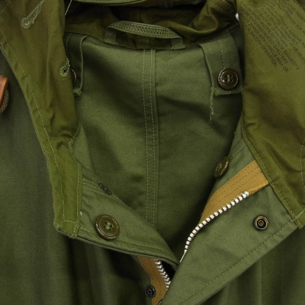 The REAL McCOY'S ザリアルマッコイズ MJ17118 M-1951 PARKA 55-P-4982-20 M51 フィッシュテール モッズコート カーキ系【美品】【中古】