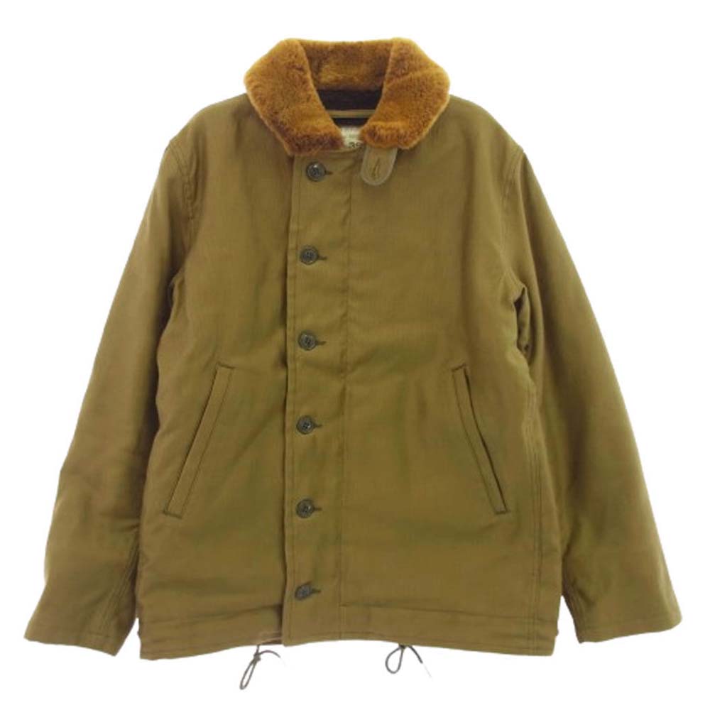 The REAL McCOY'S ザリアルマッコイズ MJ21104 N-1 DECK JACKET デッキジャケット カーキ系 38【美品】【中古】