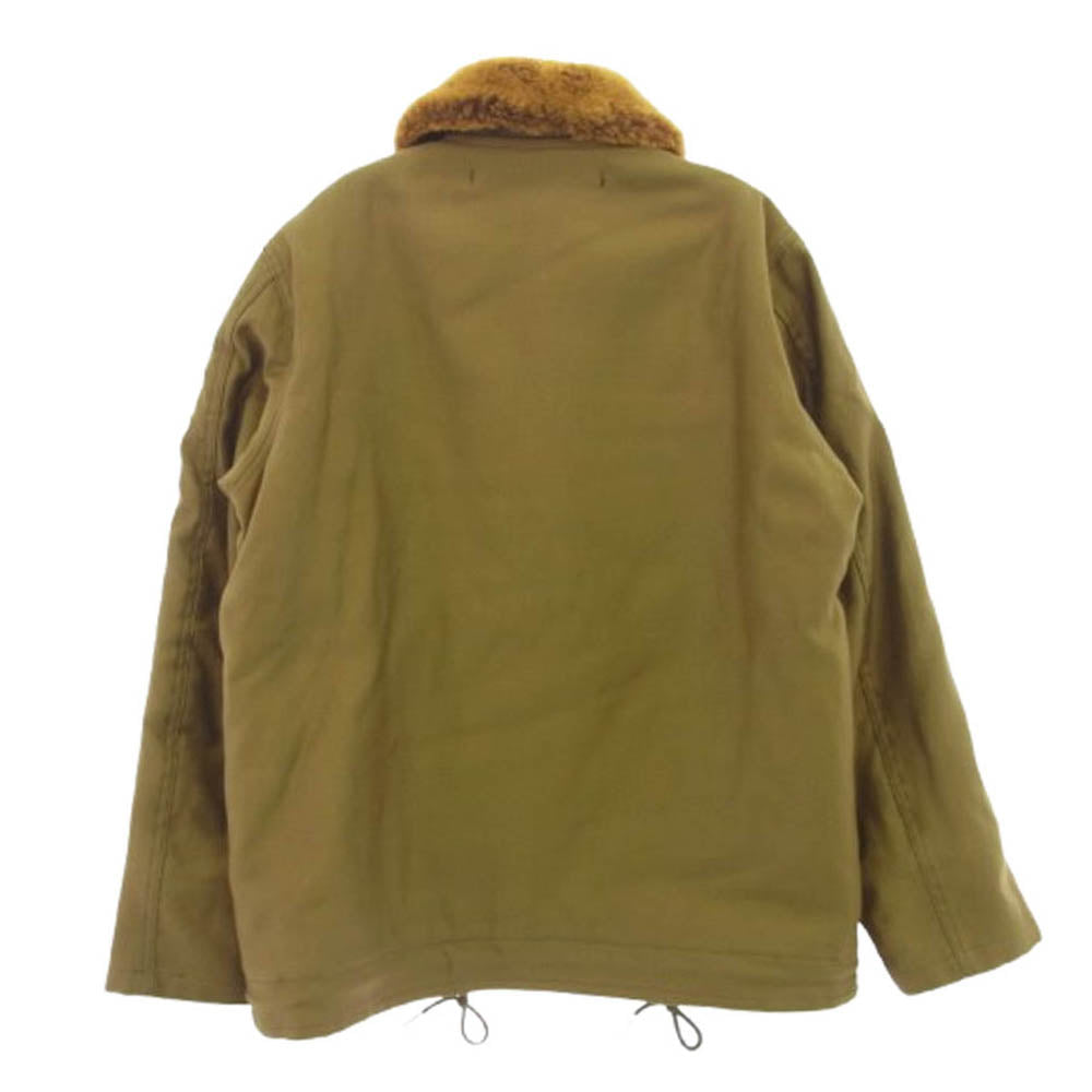 The REAL McCOY'S ザリアルマッコイズ MJ21104 N-1 DECK JACKET デッキジャケット カーキ系 38【美品】【中古】