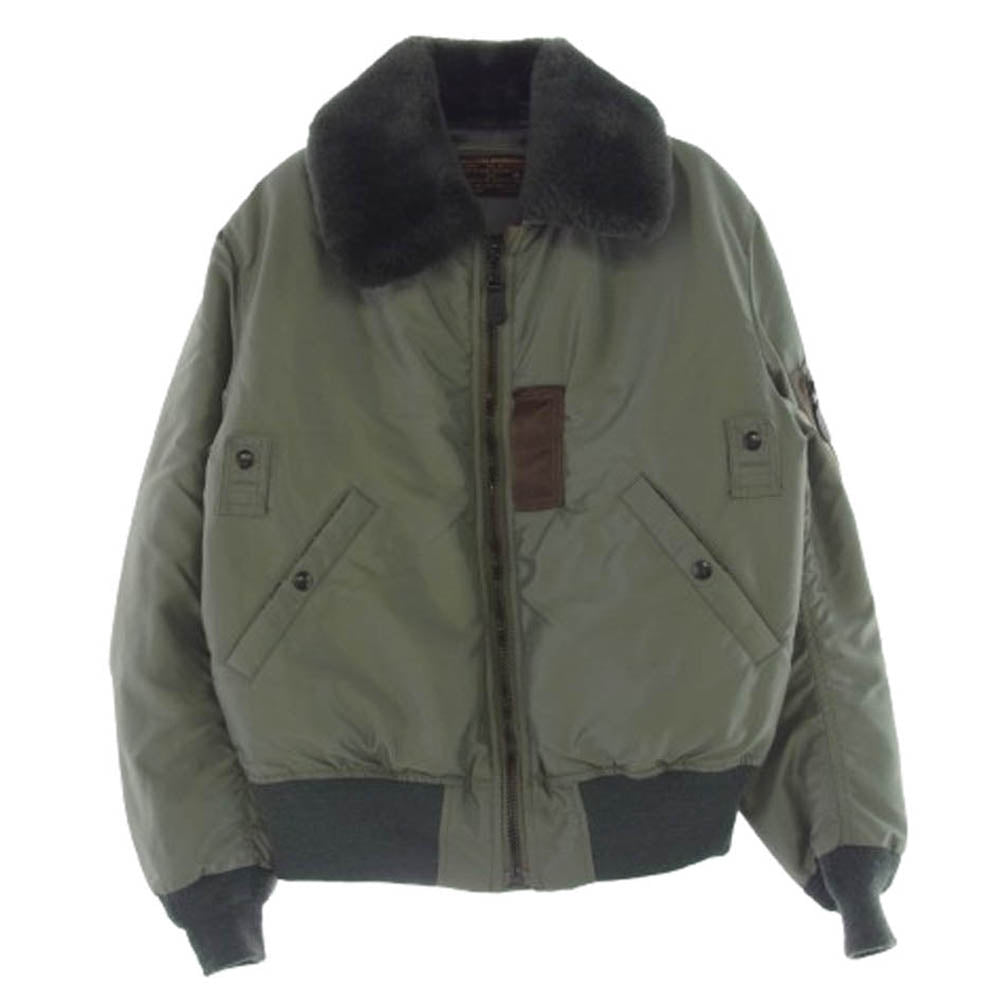 The REAL McCOY'S ザリアルマッコイズ MJ20107 TYPE B-15D REAL McCOY MFG. CO. フライトジャケット カーキ系 38【美品】【中古】