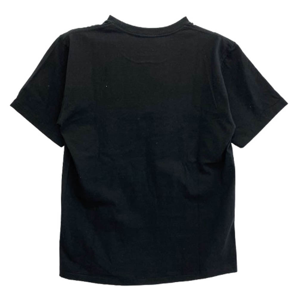 A BATHING APE アベイシングエイプ 001TEG301078X ネオン カレッジ ロゴ プリント カットソー 半袖 Tシャツ ブラック Lサイズ ブラック系 L【中古】