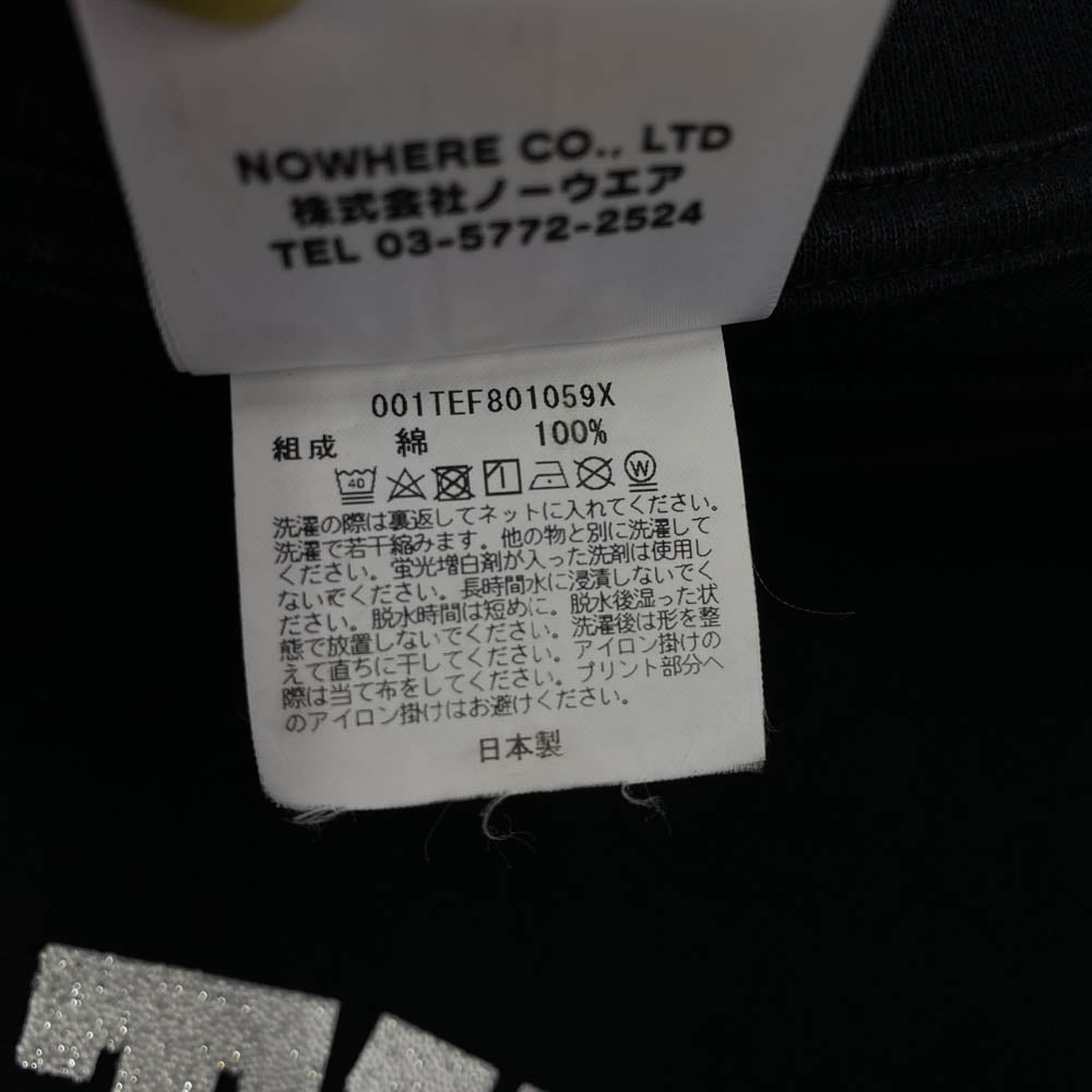 A BATHING APE アベイシングエイプ 001TEF801059X グラスビーズ カレッジ ロゴ プリント Tシャツ 半袖 ブラック ブラック系 XL【中古】