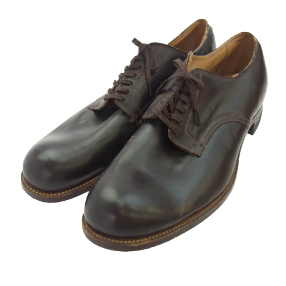 ヴィンテージ 40s Endicott Johnson Corporation 1948年製 米軍 サービスシューズ ブラウン系 US13.5【中古】