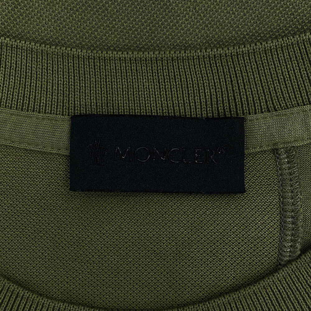 MONCLER モンクレール K10918C00073 COTTON SS T-SHIRT 半袖 Tシャツ モスグリーン系 M【中古】