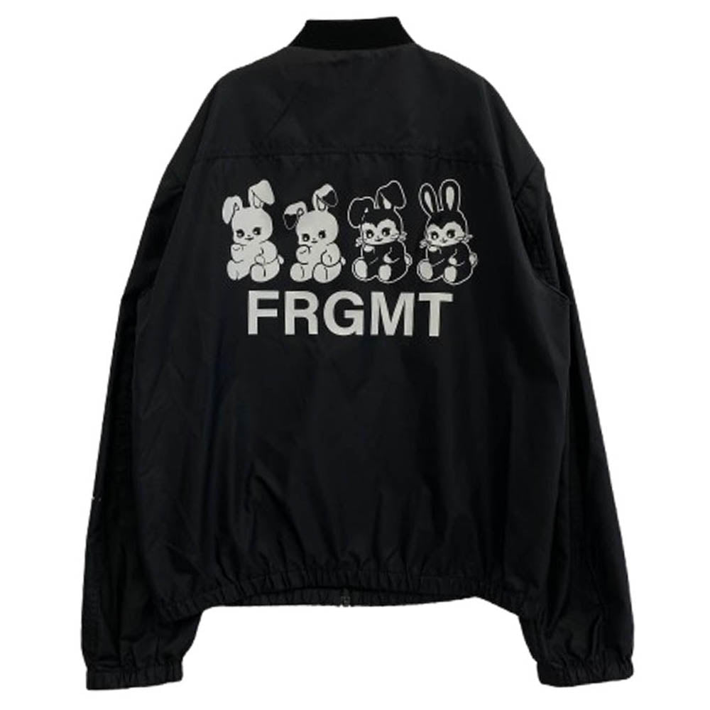 MONCLER モンクレール 25SS K109U1A00009 FRAGMENT OSTRIA GIUBBOTTO Jackets フラグメント プリント ナイロン ジップ ジャケット ブラック系 2【中古】
