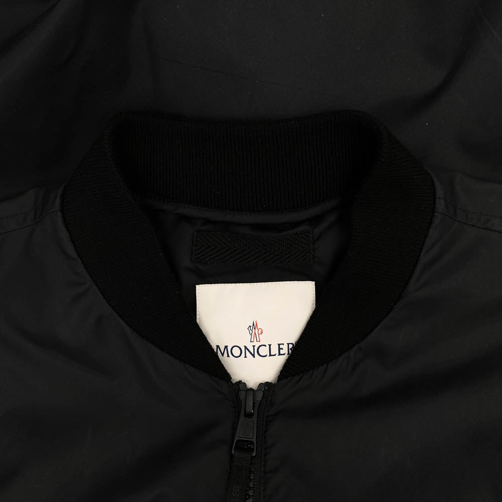 MONCLER モンクレール 25SS K109U1A00009 FRAGMENT OSTRIA GIUBBOTTO Jackets フラグメント プリント ナイロン ジップ ジャケット ブラック系 2【中古】