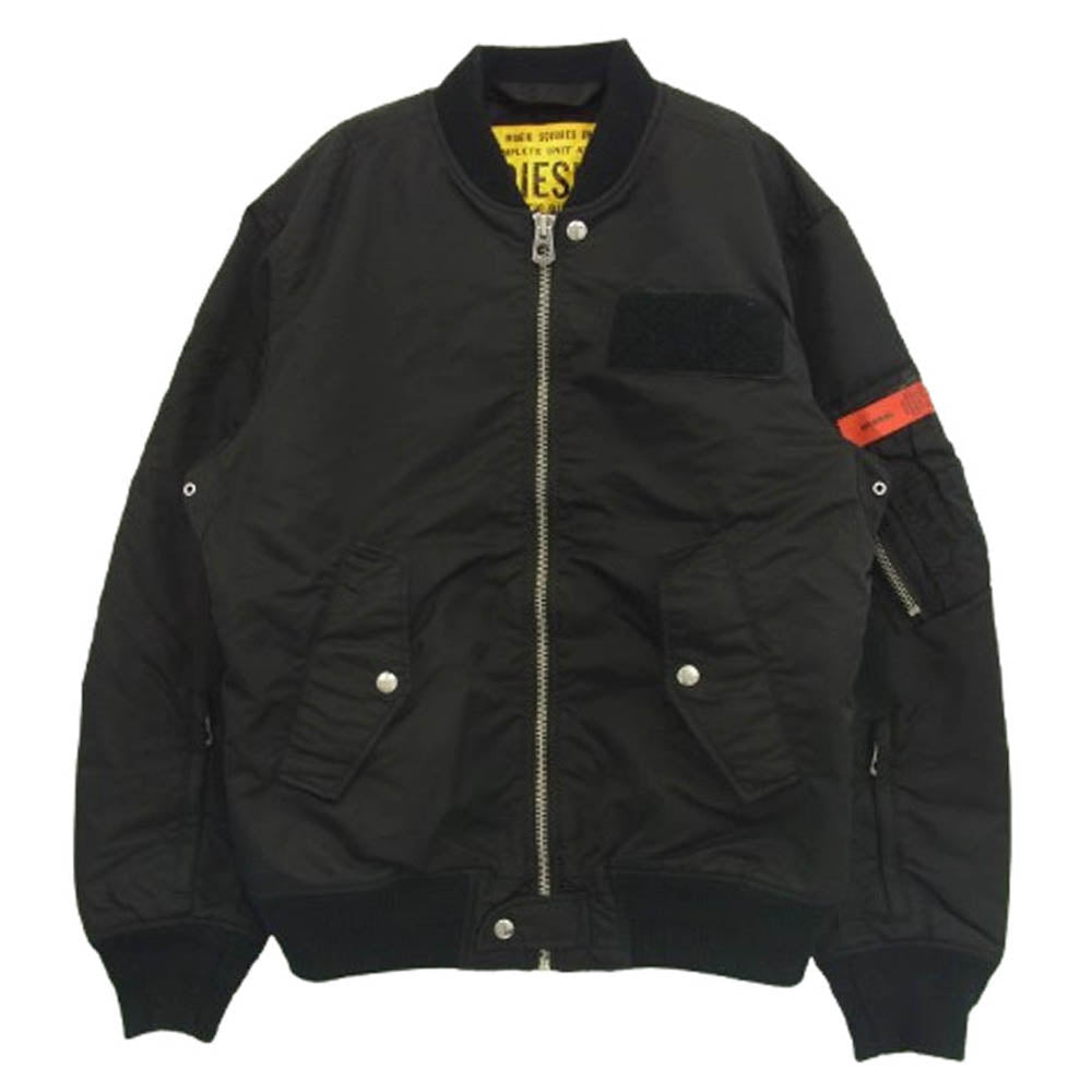 DIESEL ディーゼル AS-1507-3 MA-1 ミリタリー ブルゾン フライト ジャケット ブラック系 M【中古】