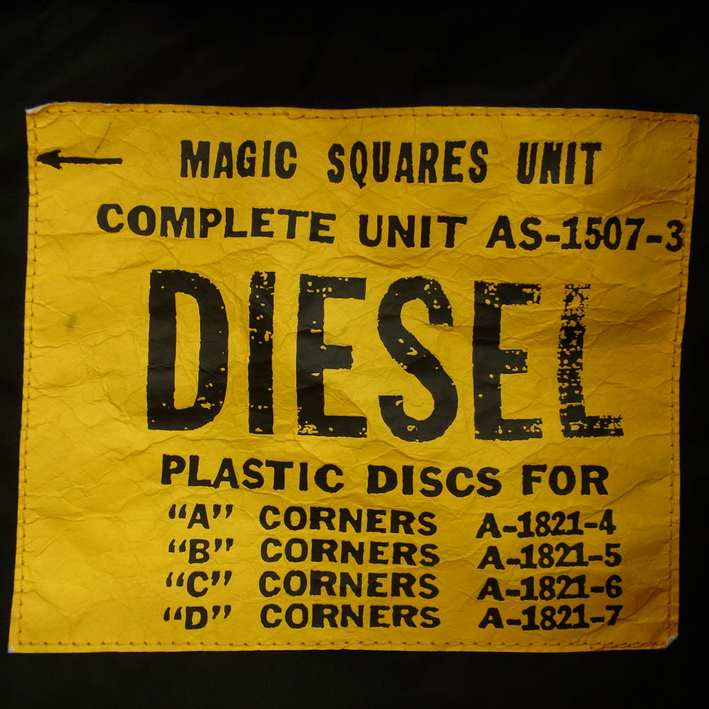 DIESEL ディーゼル AS-1507-3 MA-1 ミリタリー ブルゾン フライト ジャケット ブラック系 M【中古】