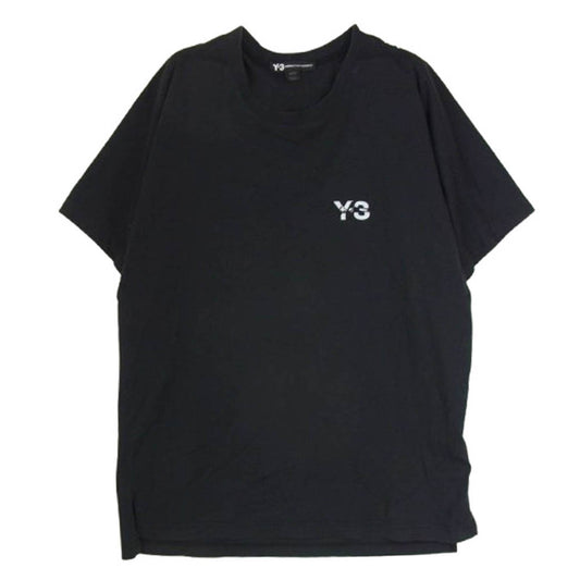 Y-3 Yohji Yamamoto ワイスリー ヨウジヤマモト 18SS DP0611 SIGNATURE S/S TEE シグネチャー ロゴ刺繍 半袖 Tシャツ カットソー ブラック系 XS【中古】