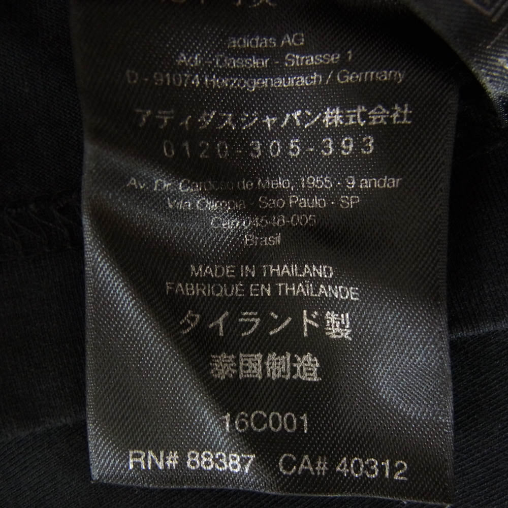 Y-3 Yohji Yamamoto ワイスリー ヨウジヤマモト 18SS DP0611 SIGNATURE S/S TEE シグネチャー ロゴ刺繍 半袖 Tシャツ カットソー ブラック系 XS【中古】