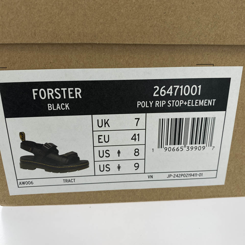 Dr.Martens ドクターマーチン SH01Y Forster マルチストラップ ベルト サンダル ブラック系 UK7【中古】