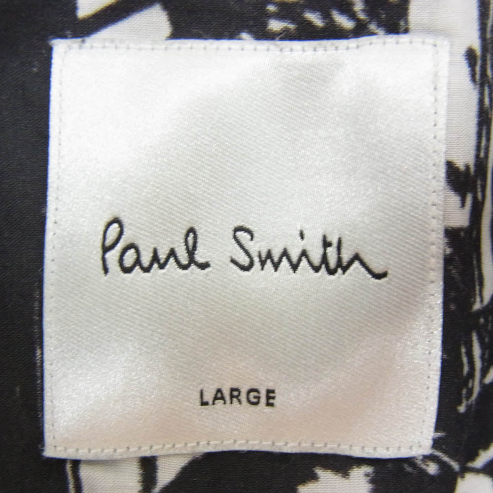 Paul Smith ポール・スミス PF-WR-86570 モノクローム シネマ コットン総柄 長袖シャツ ブラック系 L【中古】