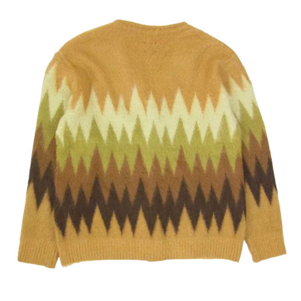 Needles ニードルス LQ274 Mohair Cardigan Zigzag モヘア カーディガン ブラウン系 XL【中古】
