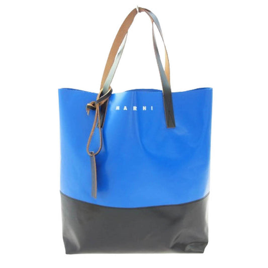 MARNI マルニ SHM00037A0 TRIBECA トライベッカ トートバッグ ブルー系 ブラック系【中古】