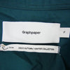 GRAPHPAPER グラフペーパー 24SS GM241-50001C Broad L/S Oversized Regular Collar Shirt スーピマコットン 長袖 シャツ グリーン系 F【中古】