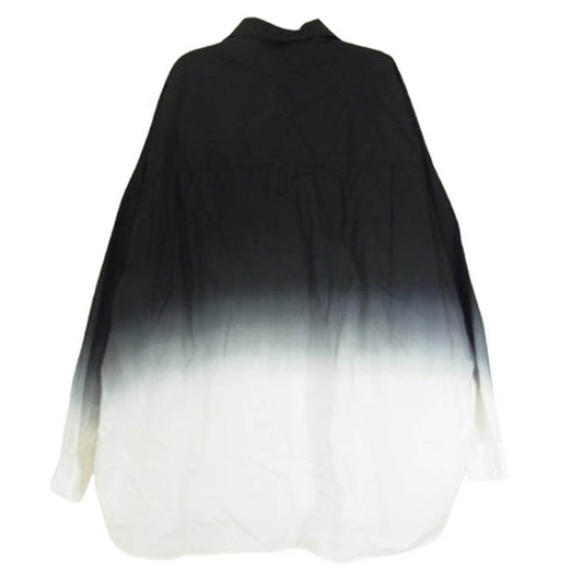 GRAPHPAPER グラフペーパー 24SS GM241-50001C Broad L/S Oversized Regular Collar Shirt 長袖 シャツ ホワイト ブラック系 2【中古】