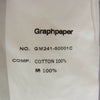 GRAPHPAPER グラフペーパー 24SS GM241-50001C Broad L/S Oversized Regular Collar Shirt 長袖 シャツ ホワイト ブラック系 2【中古】