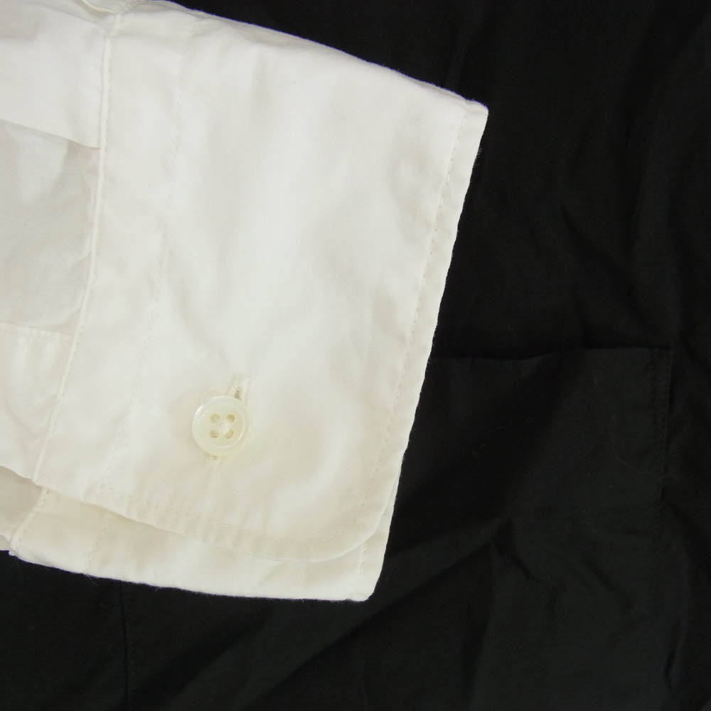GRAPHPAPER グラフペーパー 24SS GM241-50001C Broad L/S Oversized Regular Collar Shirt 長袖 シャツ ホワイト ブラック系 2【中古】