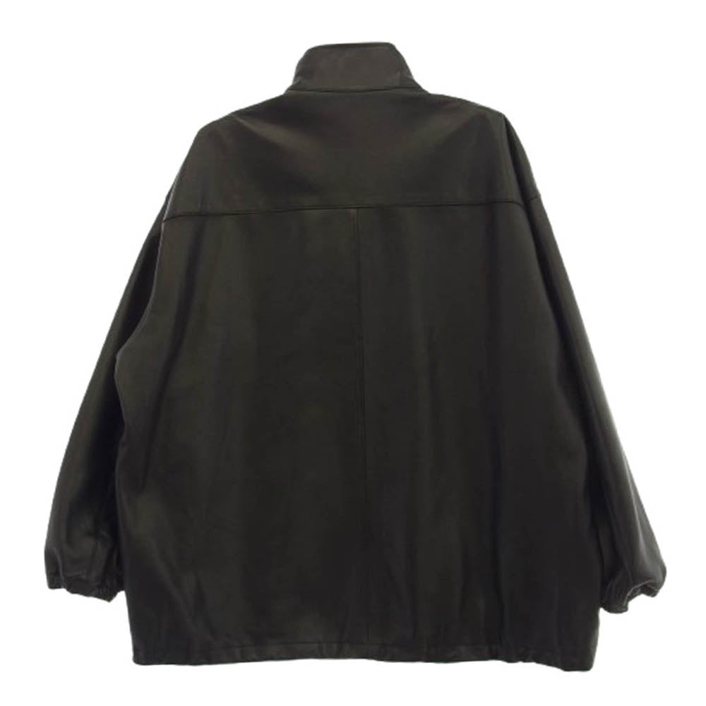 GRAPHPAPER グラフペーパー 24AW GM243-30097 Sheep Leather Track Blouson シープ レザー トラック ブルゾン ジャケット ブラック系 2【美品】【中古】