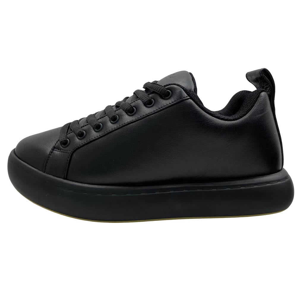 BOTTEGAVENETA ボッテガヴェネタ 716198 V2CS0 PILLOW ピロー テニスカーフ レザー スニーカー ブラック系 41【新古品】【未使用】【中古】