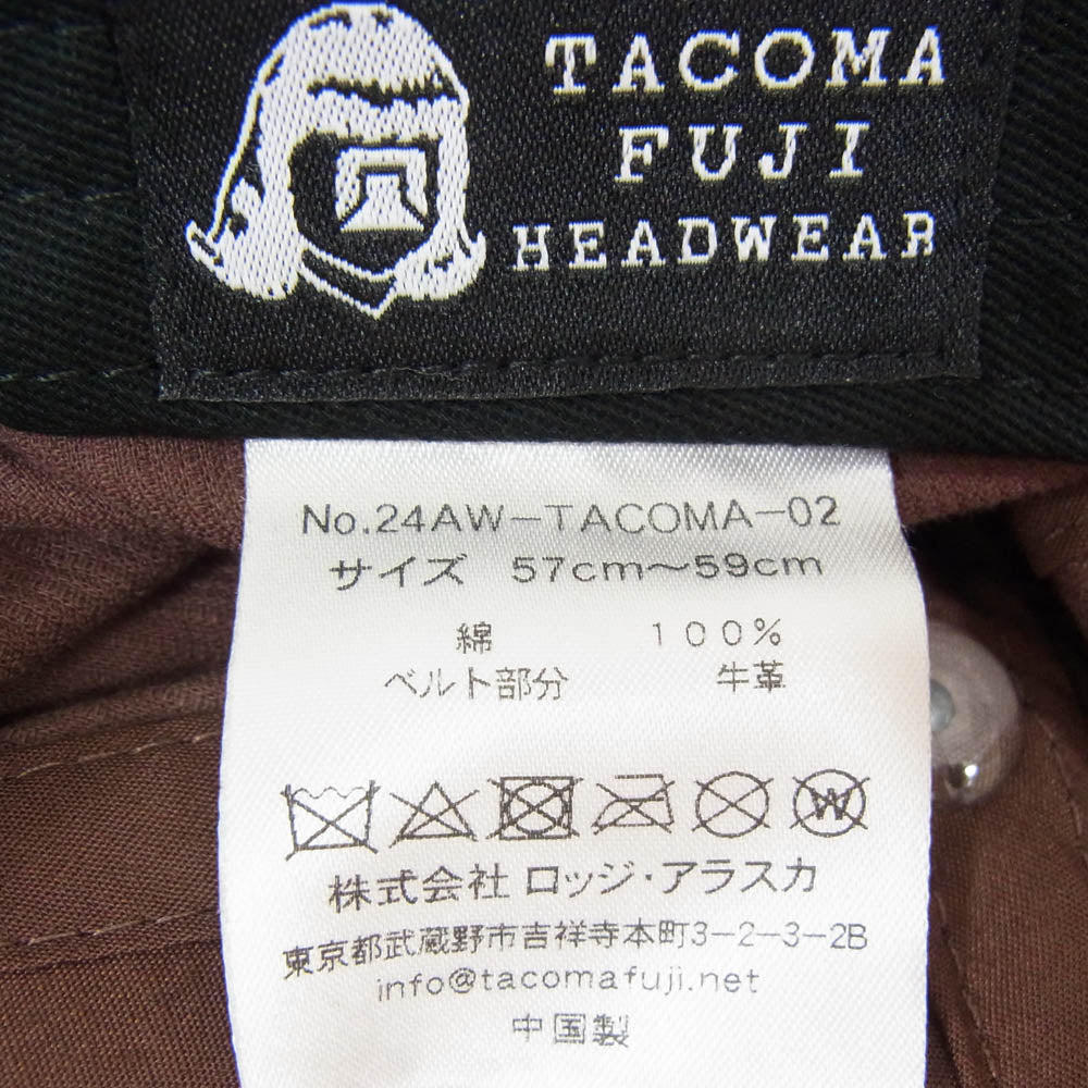 タコマ フジ レコード 24AW 24AW-TACOMA-02 HEADWEAR HOT DOG キャップ ドッグ 刺繍 コーデュロイ ブラウン系【美品】【中古】