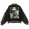 Supreme シュプリーム 24AW × Hysteric Glamour Varsity Jacket ヒステリックグラマー バーシティー ジャケット スタジアム ジャケット スタジャン ブラック系 L【美品】【中古】