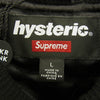Supreme シュプリーム 24AW × Hysteric Glamour Varsity Jacket ヒステリックグラマー バーシティー ジャケット スタジアム ジャケット スタジャン ブラック系 L【美品】【中古】